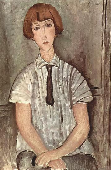 Amedeo Modigliani Madchen mit Bluse oil painting picture